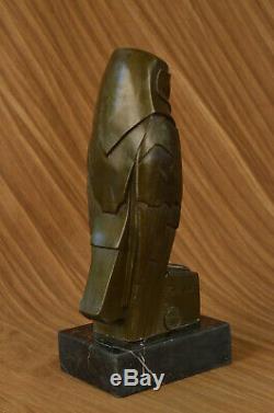 Salvador Dali Abstrait Art Moderne Chouette Bronze Sculpture Marbre Statue Décor