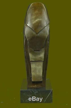 Salvador Dali Abstrait Moderne Art Chouette Bronze Sculpture Marbre Statue Lrg