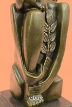 Salvador Dali Art Contemporain Hommage Bronze Statue / Sculpture Marbre Figurine