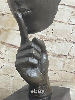 Salvador Dali Art Contemporain Hommage Bronze Statue / Sculpture Marbre Ouvre