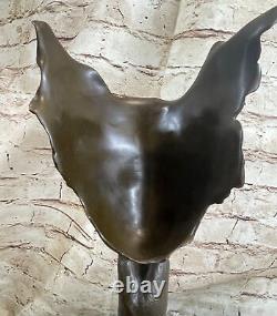 Salvador Dali Art Contemporain Hommage Bronze Statue / Sculpture Marbre Ouvre