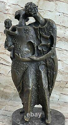 Salvador Dali Art Contemporain Hommage Bronze Statue / Sculpture Marbre Solde