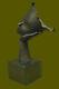 Salvador Dali Art Moderne Au Repos Fille Bronze Buste Statue Sculpture Figurine