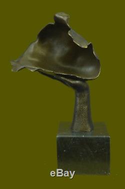 Salvador Dali Art Moderne au Repos Fille Bronze Buste Statue Sculpture Figurine
