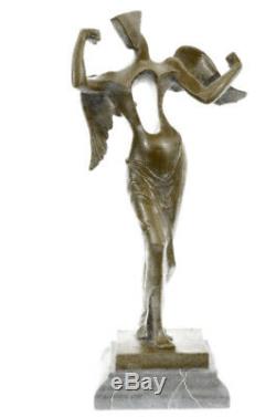 Salvador Dali Bronze Sculpture Ange Signé et Scellé Lost Cire Méthode Art