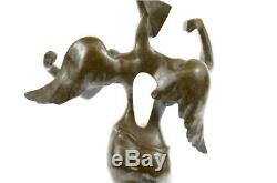 Salvador Dali Bronze Sculpture Ange Signé et Scellé Lost Cire Méthode Art