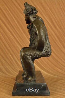 Salvador Dali Famille Groupe Art Moderne Abst Bronze Sculpture Fait à la Main