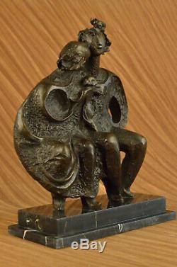 Salvador Dali Famille Groupe Art Moderne Abst Bronze Sculpture Fait à la Main