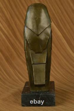 Salvador Dali Tribute Abstrait Art Moderne Hibou Bronze Sculpture Marbre Statue