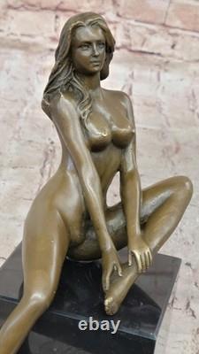 Sculpture Art Déco Occidentale Femme Nue Sexy Statue En Bronze Vente