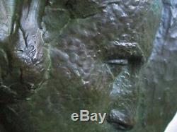 Sculpture Bas relief Bronze Marguerite Cousinet 1930 Art Déco ERA Maillol Statue