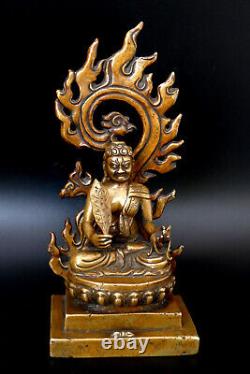 Sculpture Bronze Acalanatha Chine 18è 19è Art bouddhique Bouddha