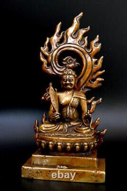 Sculpture Bronze Acalanatha Chine 18è 19è Art bouddhique Bouddha