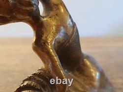 Sculpture Bronze Art Nouveau Érotique Le grand Écart Danseuse The French cancan