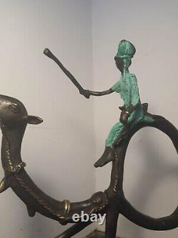 Sculpture Bronze Chameau Art Africain