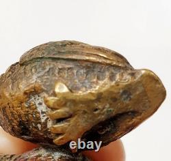 Sculpture Bronze de Vienne signé GESCHÜTZT XIXe Couple de Cailles Oiseaux