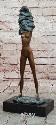 Sculpture D'Art Décor Moderne Abstraite Statue De Femme En Bronze 100% Solide