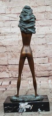 Sculpture D'Art Décor Moderne Abstraite Statue De Femme En Bronze 100% Solide