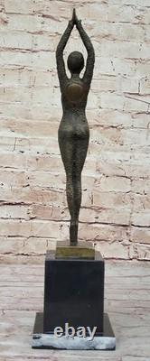 Sculpture D'Art En Bronze Danseuse Par D. H. Chiparus Statue Figure Art Nouveau