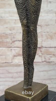 Sculpture D'Art En Bronze Danseuse Par D. H. Chiparus Statue Figure Art Nouveau