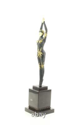 Sculpture Danseuse Étoile de mer en bronze Art déco d'après Demetre Chiparus