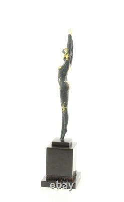 Sculpture Danseuse Étoile de mer en bronze Art déco d'après Demetre Chiparus