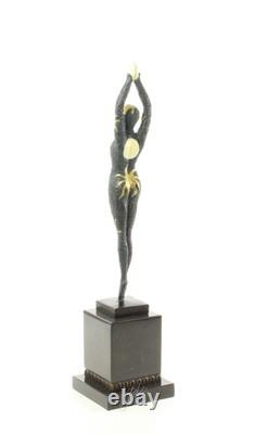 Sculpture Danseuse Étoile de mer en bronze Art déco d'après Demetre Chiparus