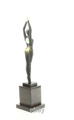 Sculpture Danseuse Étoile de mer en bronze Art déco d'après Demetre Chiparus