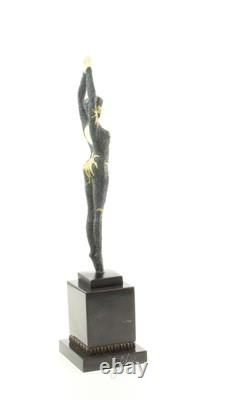 Sculpture Danseuse Étoile de mer en bronze Art déco d'après Demetre Chiparus