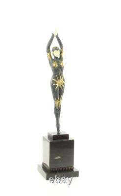 Sculpture Danseuse Étoile de mer en bronze Art déco d'après Demetre Chiparus