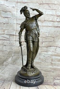 Sculpture De Gladiateur Romain En Bronze Art Déco Figurine Statue À Vendre