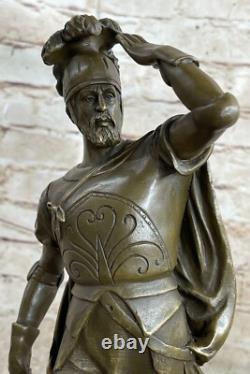 Sculpture De Gladiateur Romain En Bronze Art Déco Figurine Statue À Vendre