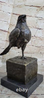 Sculpture En Bronze D'Art Déco D'Oiseau Pigeon Milo Abstrait Moderne Cadeau