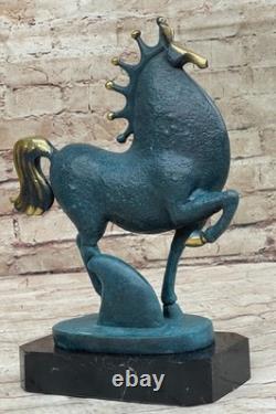 Sculpture En Bronze De Cheval Tang En Marbre, Ouvre D'Art Moderne Abstraite