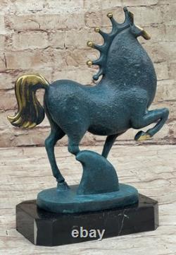 Sculpture En Bronze De Cheval Tang En Marbre, Ouvre D'Art Moderne Abstraite