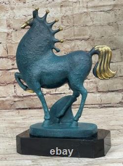 Sculpture En Bronze De Cheval Tang En Marbre, Ouvre D'Art Moderne Abstraite