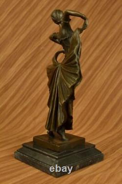 Sculpture En Bronze De Danseuse Art Déco Par Chiparus Figurine Statue En Marbre