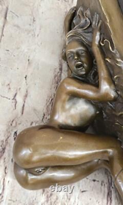 Sculpture En Bronze De Femme Nue Art Érotique Abstrait Statue Décor Femme Nue