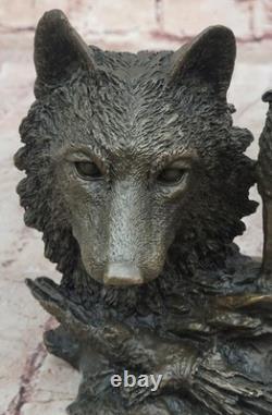 Sculpture En Bronze Européenne Milo Décorative Signée Figurine Ouvre D'Art