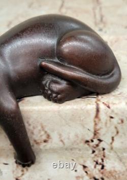 Sculpture En Bronze Perdue De Chat Signée Nardini Art Animal Fait Main À Vendre