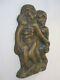 Sculpture En Bronze Personnages Bas Relief 6 Kg/art Brut/cabinet De Curiosites