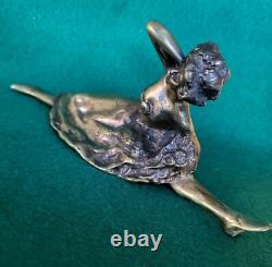 Sculpture Érotique En Bronze Art Nouveau 19ème La Goulue French-cancan