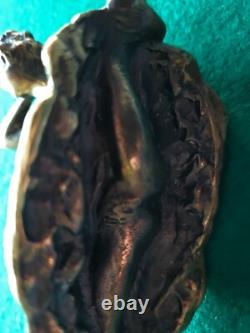 Sculpture Érotique En Bronze Art Nouveau 19ème La Goulue French-cancan