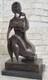 Sculpture Figurine En Bronze Moderne Art Abstrait Femme Nu Artwork Deco
