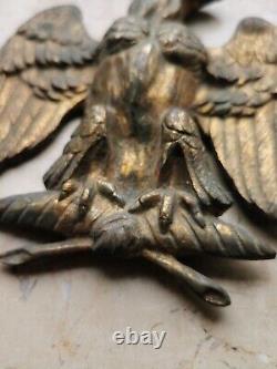 Sculpture Ornement Bronze Doré Aigle Impérial Empereur Napoléon Collector Art