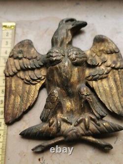 Sculpture Ornement Bronze Doré Aigle Impérial Empereur Napoléon Collector Art