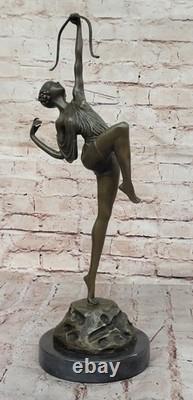 Sculpture Statue En Bronze Signée De Diane La Chasseresse Art Nu Cadeau Mythique