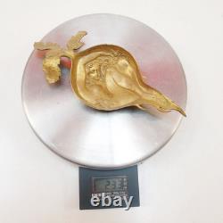 Sculpture Vide-poche Bronze de Vienne signé Bergmann GESCHÜTZT Art Nouveau Vénus