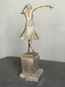Sculpture bronze Art déco Demetre CHIPARUS Danseuse russe