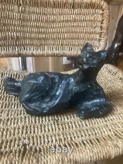 Sculpture bronze animalier art deco 1930 signe